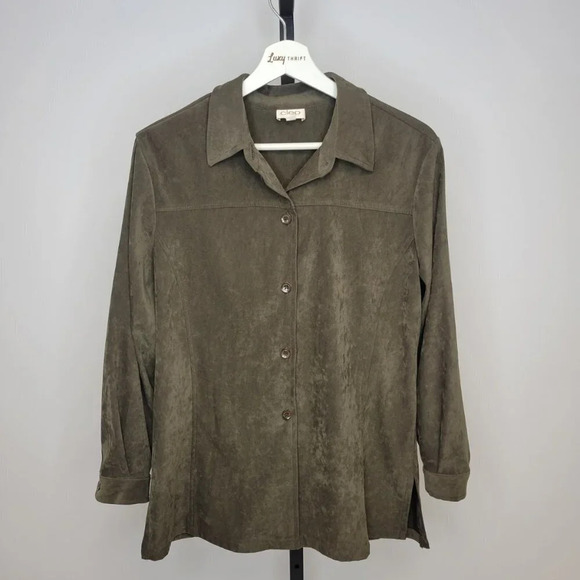 Cleo Suede Look Shacket - Picture 1 of 5